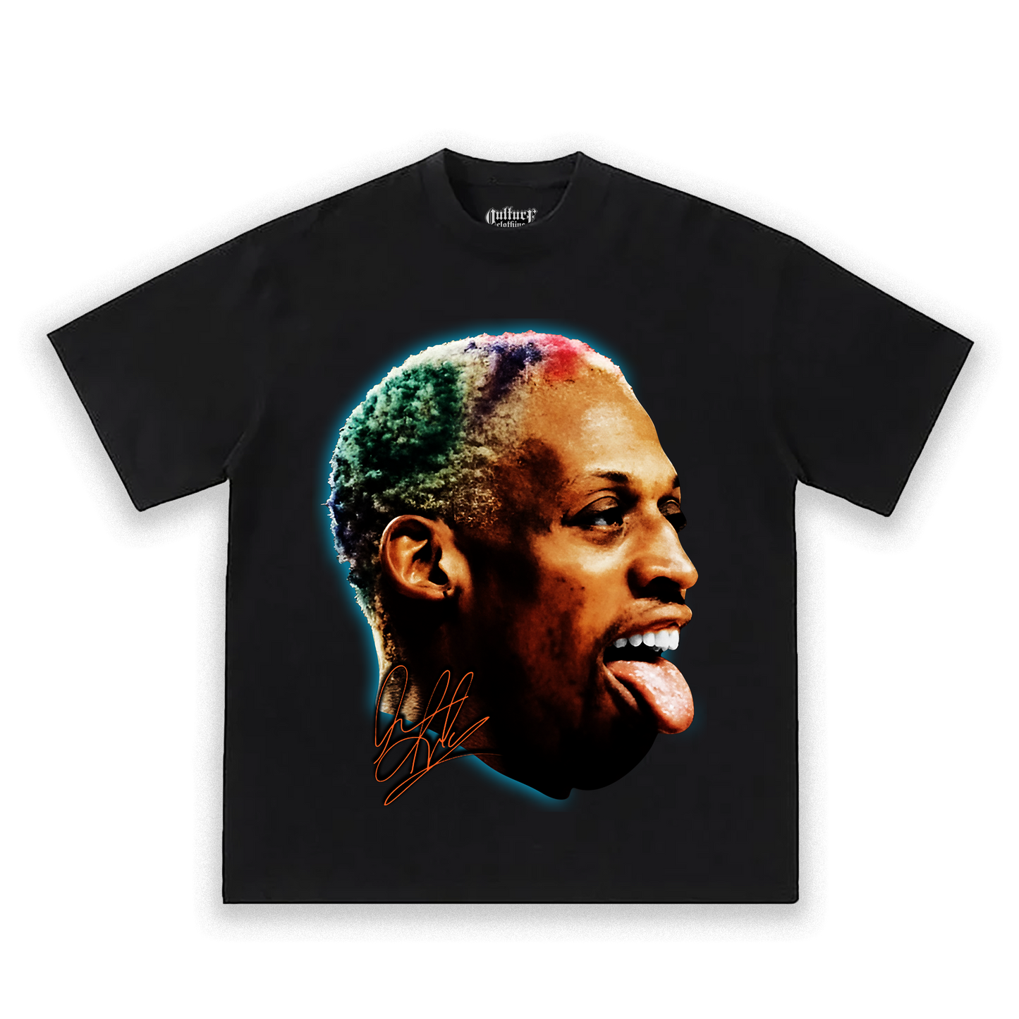 "Worm's Aura" Dennis Rodman Big Face T-Shirt